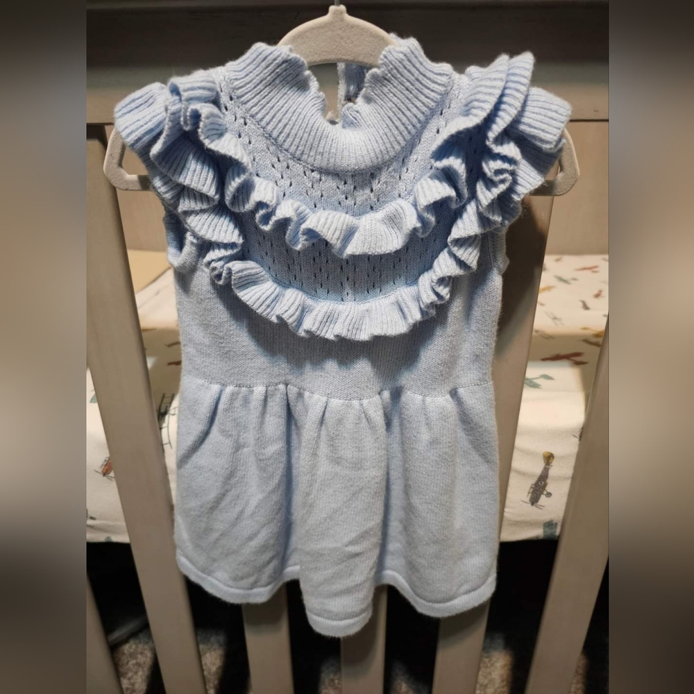Janie & Jack | Knit ruffle dress
